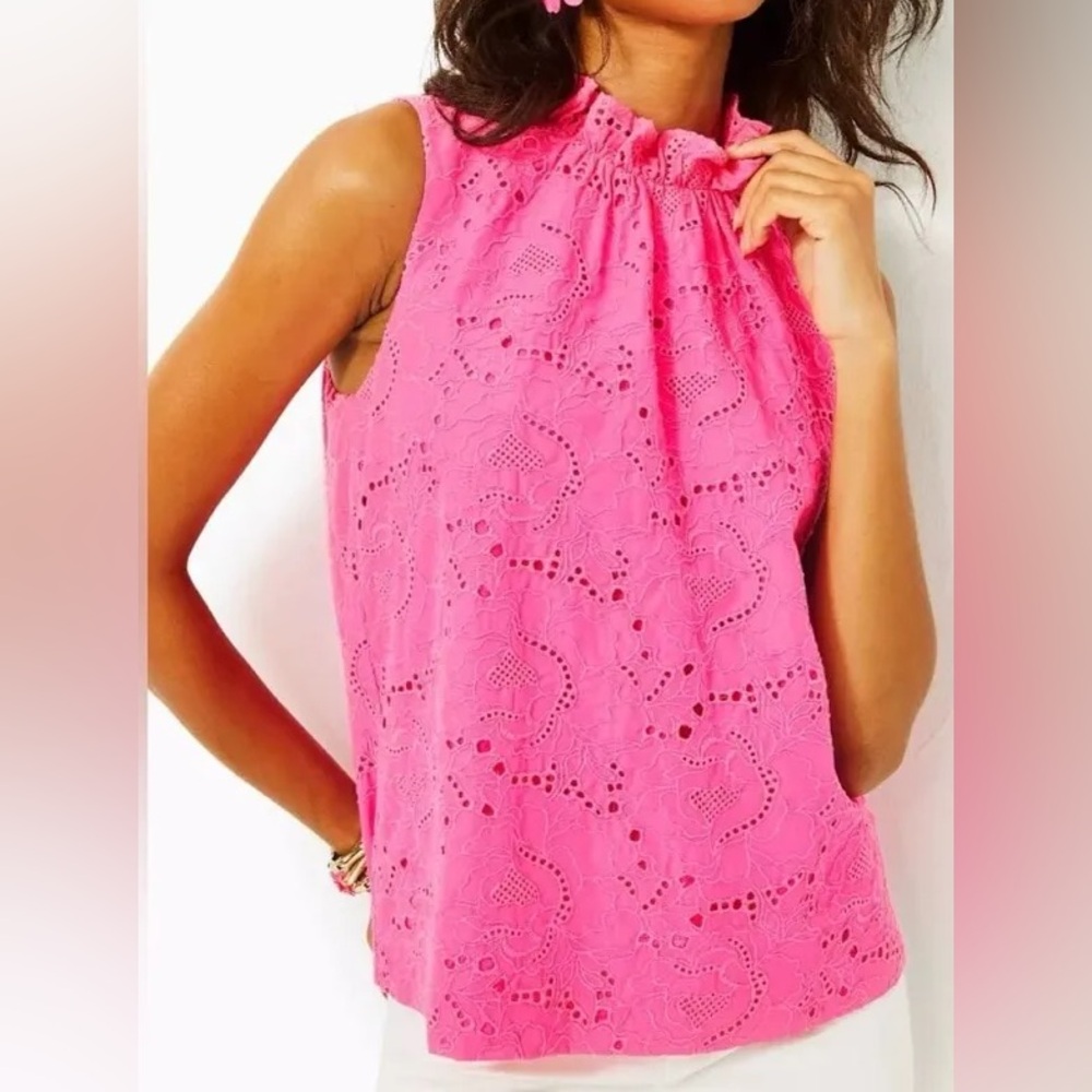 Lily Pulitzer Dahliana Eyelet Top